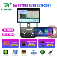 13.1 inch Car Radio For TOYOTA RUSH 2011 2012-2021 Car DVD GPS Navigation Stereo Carplay 2 Din Central Multimedia Android Auto