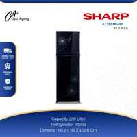 SHARP SHINE DANDELION KULKAS ES 1 PINTU 256L 256 LITER SHARP SJ-317MG-DB SJ-317MGDB SJ317MGDB SJ 317