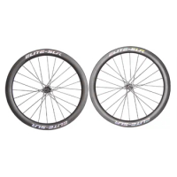 ELITE Road Bike Carbon Rims Matte Glossy Cycing Parts Disc Brake Hub Tubless Wheelset Customized 700C Fiber Bicycle Wheels