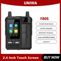 UNIWA F80S 2.4 Inch Walkie Talkie 4G Rugged Phone 1GB RAM 8GB ROM 4000mAh Android 10 Spreadtrum SL8541E Quad Core 1.4GHz
