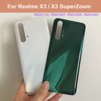 6.6" X 3 Housing For Oppo Realme X3 / X3 SuperZoom Glass Battery Cover Repair Replace Back Door For Realme X3 Battery Cover