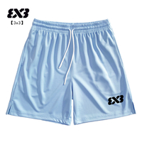 3x3 American style knee-length shorts for men 3V3 Basketball Training Pants Casual Sports Quick-Dryi