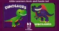 Little Learners Book & Puzzles - Dinosaurs ( Boxed Set )