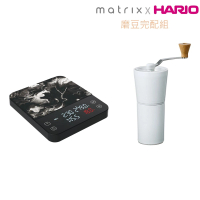 Matrix M1 PRO 小智義式咖啡電子秤 完配組(電子秤+HARIO日本製 SIMPLY V60簡約磁石手搖磨豆機)