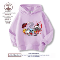 2024 New Cult of The Lamb Cartoon Hoodies Spring/Autumn Unisex Sweatshirt Anime Fashion Streetwear for Kids Boys and Girls