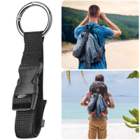 Backpack External Strap with Release Buckle Backpack Jackets Gripper Anti-Theft Suitcase Carrier Strap Outdoor Small Tools