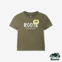 【Roots】Roots 小童- ROOTS GRAFFITI短袖T恤(綠色)