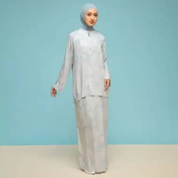 Lozy Hijab - Serena Tunik One Set Series Blouse Skirt Malay Bahan Poly Eco Luxury Koleksi Raya Lebar