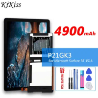 KiKiss Battery P21GK3 4900mAh For Microsoft Surface RT 1516 Tablet PC 21CP4/106/96 7.4V Replacement Bateria