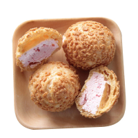 【阿聰師的糕餅主意】草莓泡芙32g*6入/盒-冷凍配送(甜點/送禮/香氣/甜品/母親節)