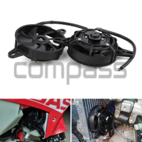 200cc 250cc 300cc Motorcycle Cooling Fan Engine Radiator Motorcycle ATV Quad Oil Cooler Water Radiator Electric 12V Accessories