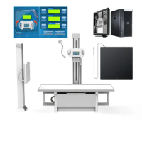 Digital 20kw 320ma DR Stationary X-ray Machine with Wired Flat Panel Detector Computer