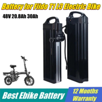 Ebike Battery for Fiido T1 L3 Electric Bike Replacement Battery 48V15Ah 20.8Ah 30Ah More Powerful Batteries 1000W Motor