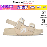 Giày Sandal SHONDO Platy Nam Nữ Êm, Thời Trang Thích Hợp Đi Làm, Đi Học Chơi dép quai hậu đế bằng Fu
