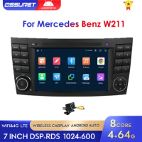 Android 10 Auto Dvd-speler Voor Mercedes Benz E-Klasse W211 E200 E220 E300 E350 Stereo Ontvanger Radio Octa core Auto Multimidia