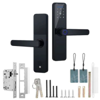 Tu-ya Smart Lock Fingerprint Lock Door Lock Keypad Door Lock with Handle Fingerprint Electronic Deadbolt Smart Door Lock