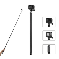 ESIN 2.7M Carbon Fiber Ultra Long Selfie Stick for GoPro Hero 11 10 9 8 7 6 Insta360 ONE X DJI OSMO Action Camera Monopod