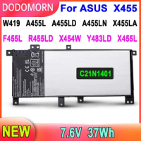 DODOMORN New Laptop Battery C21N1401 For ASUS X455 X455L X455LA W419 A455L A455LD A455LN F455L R455LD X454W Y483LD Series