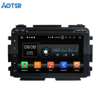 Aotsr Android 8.0 7.1 GPS navigation Car DVD Player For Honda HRV 2015 VEZEL 2015 multimedia radio recorder 2 DIN 4GB+32GB