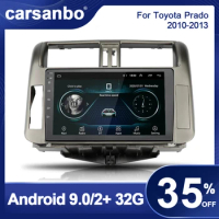 2din Android 9.0 Car Radio GPS Car DVD Multimedia Player for Toyota Land Cruiser Prado 150 2010-2013 Navigation GPS 2 Din Radio