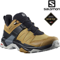 Salomon X Ultra 4 男款低筒Gore-tex防水登山鞋 L41385500 孜然黃/黑/月球岩灰