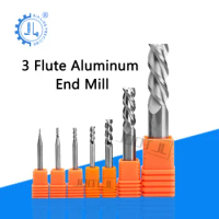 3 Flute Square End Mill For Aluminum Uncoated Solid Carbide Flat End Mill Suit For Metal