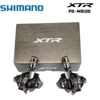 Shimano XTR PD-M9100 Pedal Mountain Bike Self-locking XT Pedal With SH51 Cleats for MTB Bicycle Cross-country Race Cycling Parts