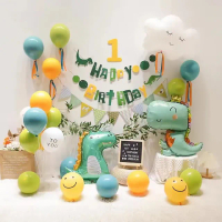 【阿米氣球派對】豪華恐龍生日氣球套餐組(氣球 生日氣球 生日佈置)