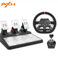 PXN V10 Game Steering Racing Simulator Steering Wheel Volante 270/900 Rotation with Clamps For PC/PS4/Xbox One/Xbox Series X/S