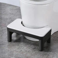Portable Toilet Seat Stool Step Stool Thicken Non-slip Stool Home Adult Constipation Poop Step Stool Bathroom Supplies