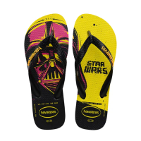 【havaianas 哈瓦仕】拖鞋 男鞋 夾腳拖 星際大戰 黑武士 Star Wars 黑黃 4135185-2127M(哈瓦士)