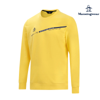 【Munsingwear】企鵝牌 男款黃色胸前線條印繡花圓領T-SHIRT MGSL2804