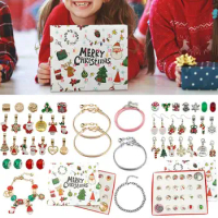 Christmas Advent Calendar 2024 Xmas Jewelry Advent Calendar Christmas Countdown Calendar DIY New Year Countdown Gift For Kids