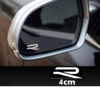 2PCS Waterproof Car R Standard Performance Sticker Decal Decoration Sticker Side Rear View Mirror Letter For Volkswagen Golf GTI