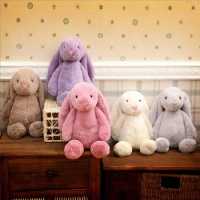 Hot Selling Easter Bunny Figurine Children's Multicoloured Long Eared Bunny Stuffed Plush Toys