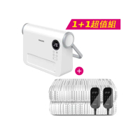 【Philips 飛利浦】壁掛超值組-加大雙人雙控恆溫定時電熱毯+壁掛暖風機(AHR3144ED+AHR3124FX)