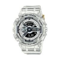 CASIO卡西歐 G-SHOCK 40週年限定 獨特透視錶面 半透明 八角形錶殼 GMA-S114RX-7A_45.9mm