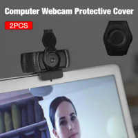 2PCS Webcam Privacy Shutter Lens Protective Cap Hood Dustproof Cover for Logitech HD Pro Webcam C920 C922 C930e