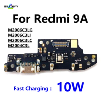 USB Dock Connector Charging Port Flex Cable For Xiaomi Redmi 9A Charger Board With Microphone Replacement M2006C3LG