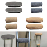 2x Crutch Pads Crutches Cushion Set Washable Padded Covers Crutch Cover for