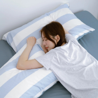 【翔仔居家】100%精梳純棉 床包+枕套-3件組-藍調(雙人)