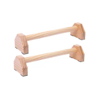 Wood Push Up Bars Parallettes for Home Gym Fitness Portable Push up Stands Exercise Push-up Handles Yoga Training