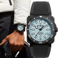 Bell & Ross DIVER 全夜光 陶瓷潛水機械錶-42mm BR03A-D-LM-CE/SRB
