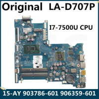 LSC Refurbished For HP 15-AY Laptop Motherboard 903786-601 903786-001 906359-601 906359-001 CDL50 LA-D707P I7-7500U
