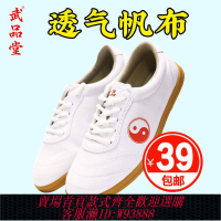 【最低價 公司貨】太極鞋帆布牛筋底女透氣太極鞋功夫鞋男中老年夏春秋季新款武品堂
