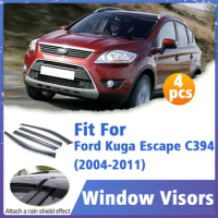Window Visor Guard for Ford Kuga Escape C394 2004-2011 Cover Trim Awnings Shelters Protection Sun Rain Deflector Accessories
