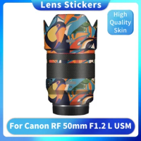 For Canon RF 50mm F1.2 L USM Anti-Scratch Camera Lens Sticker Coat Wrap Protective Film Body Protector Skin Cover