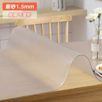 【餐桌隱形守護】透明PVC軟玻璃桌布 防水防油防燙 餐墊 桌墊 保護膜 茶几墊 高清透明 免洗易清潔 居家必備 萬用保護墊