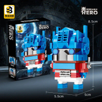 United Creativity JKC7637-7638 Little Optimus Wasp Warrior Boys' Building Blocks Small Pieces Childr