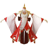 Genshin Impact Yae Miko เครื่องแต่งกายคอสเพลย์ เครื่องแบบฮาโลวีน สําหรับผู้หญิง Yuanshen㏇X0401